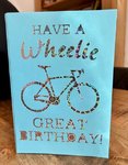B&T Gifts Birthday Card Wheelie