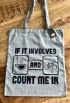 B&T Cycling Gifts Tas Groot Grey Coffee and Ride
